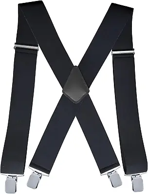 2 Inch Work Suspenders Mens Industrial Strength Suspenders For Men Heavy Duty 2  • $15.88