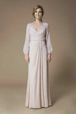 New Genuine Kelsey Rose (ellis) Chiffon Bridesmaids Dress Style 17522a Sz 16 • $44.19