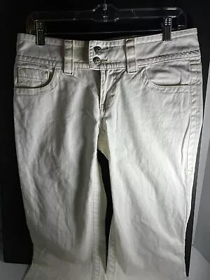 CAbi Boot Cut Cream Color Jeans With Pockets Women's Size 4 • $16.99