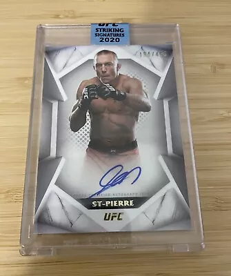 2020 Topps UFC Striking Signatures Georges St-Pierre #194/468 Autograph STS-GSP • $100