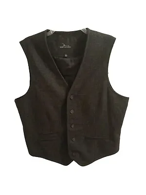 Marc Anthony Suit Vest Men’s XL Color Cray Striped Wool Blend Waistcoat  • $13