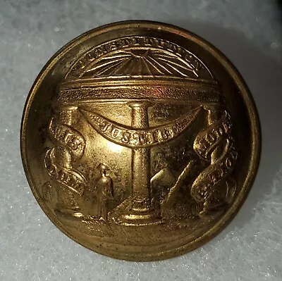Georgia State Seal Coat Button - Ca. 1864-1865 - Van Wart Backmark • $85