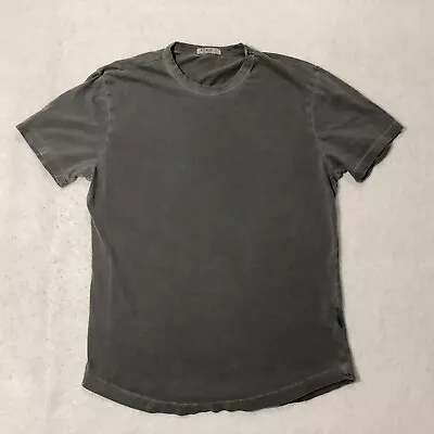 Buck Mason Short Sleeve T-Shirt Mens Gray Size Small Curve Hem • $12.99