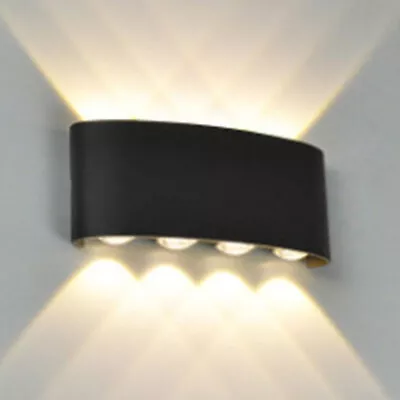 £1.99 • Buy Waterproof LED Wall Lights Up Down Sconce Fixture Lighting In/Outdoor Lamp