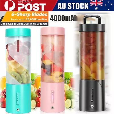 Portable Blender For Shakes Smoothies 20000rpm Electric Juicer Bottles Home Gym • $49.99