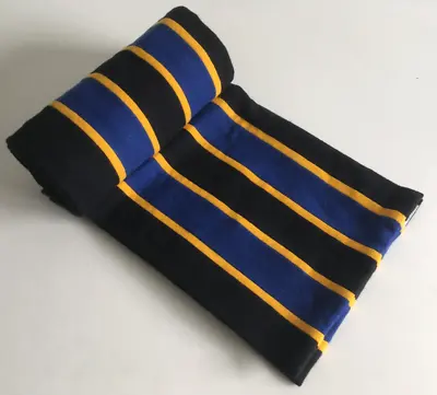 £26 • Buy Luke Eyres University College School Preppy Striped 100% Pure New Wool Vtg Scarf