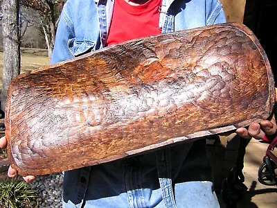 Large Hand Carved Wooden Dough Bowl Bread Trencher 2906 • $99.99