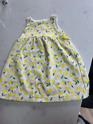 Zara Girls Lemon Yellow Dress Size 3-4 Years • £2.50