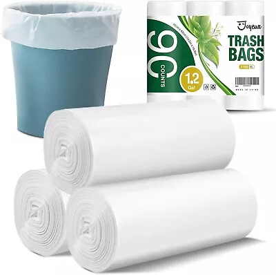 Small Trash Bags 1.2 Gallon 90 Count Mini Garbage Bags For Bathroom Home Office • $8.99