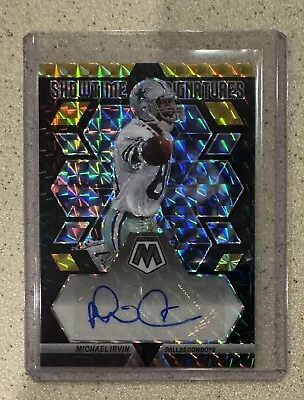 MICHAEL IRVIN 2023 Mosaic Showtime Signatures Black/Gold Choice Auto #’d 6/8 • $179.99