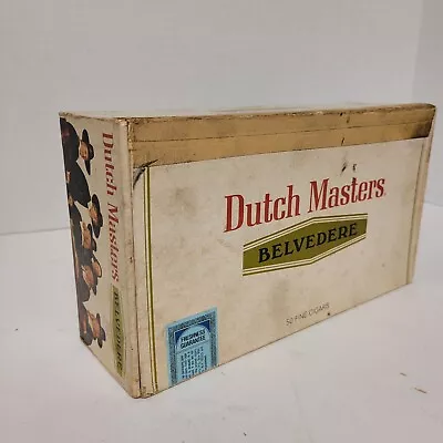Vintage Dutch Masters Belvedere Cigar Box Rs2 • $6.99