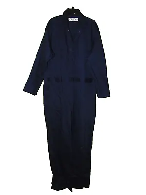 Red Kap White Label Button Up Blue Coveralls 50 LN Men Cotton New Navy Blue • $34.20