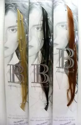 Balmain Extensions 18  45cm Human Hair Straight With Crystal Hair Jewelry! • $14.44