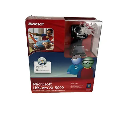 Microsoft LifeCam VX 5000 Web Cam VGA Optics USB 2.0 Mac And PC USB NIB • $36.95