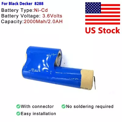 Battery Pack For Black Decker 8288 Type 1 Utility Grass Shear 3.6V 2AH • $18
