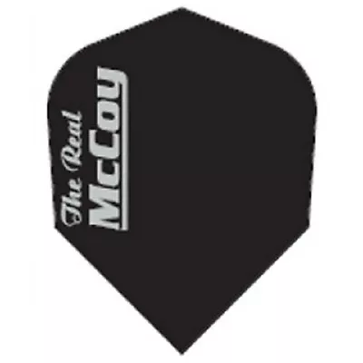 £1.59 • Buy McCOY  THE REAL  EXTRA STRONG DART FLIGHTS BLACK/SILVER