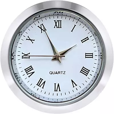 Mini Clock Insert 1-1/2 Inch (37 Mm) Round Quartz Movement Miniature Clock Wh... • $17.05
