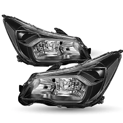 For 2014 2015 2016 Subaru SJ Forester Halogen Black Headlights 14 15 16 Headlamp • $133.99