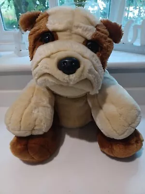 Keel Toys Simply Soft Collection Soft Toy Plush Bulldog 40cm Vgc • £17.50
