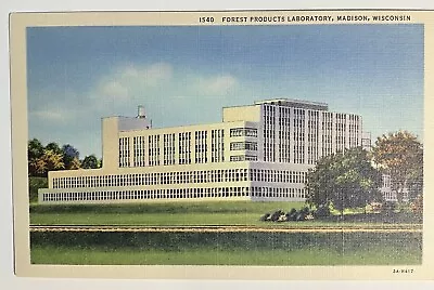 Forest Products Laboratory Madison Wisconsin WI Post Card Vintage UW Co-op • $2.76