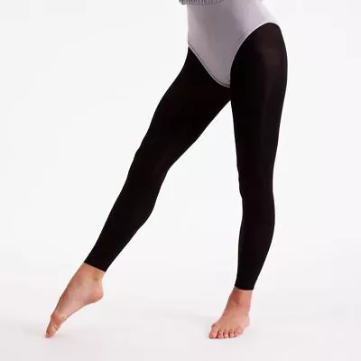 £6.50 • Buy SILKY Dance Footless Jazz Tights 60 Denier Black Adult Sizes 12% Elastane