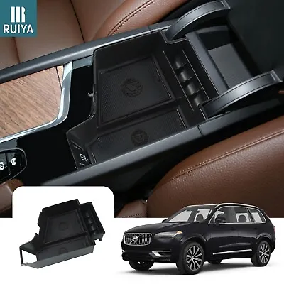 RUIYA Car Center Armrest Storage Tray Organizer Box For 2016-2024 Volvo XC90 • $22.03