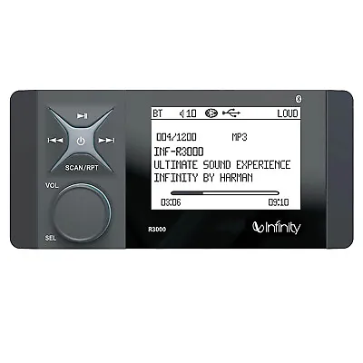 Infinity R3000 Wake Series Bluetooth AM/FM Radio Digital Media Marine Receiver • $199.95