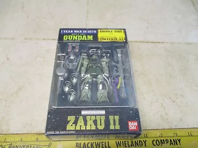 NIB Gundam MSIA ZAKU II MS-06F Year War In 0079 1999 Bandai Action Figure VTG • $44.95