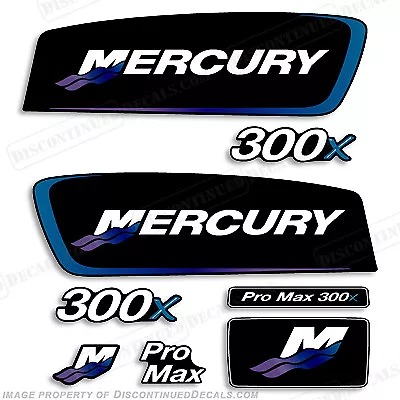 Fits Mercury 300x ProMax Decals - Blue/Purple • $109.95