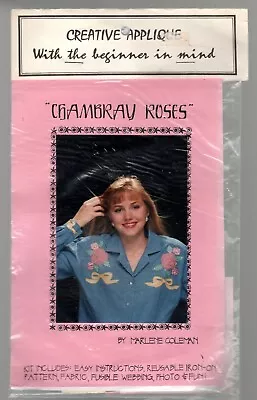 $2.95 • Buy Chambray Roses Creative Iron-on Applique Kit Pattern Fabric Marlene Coleman 123 
