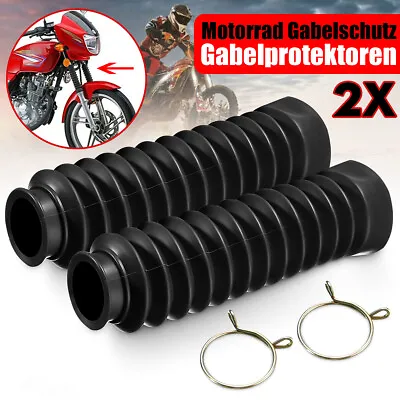 Universal Rubber Motorcycle Front Fork Suspension Shock Cover Dust Shield  • $10.29