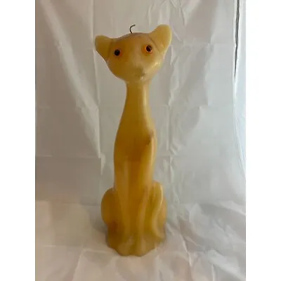 Retro Siamese Cat Candle- 16  Tall- Never Used • $32
