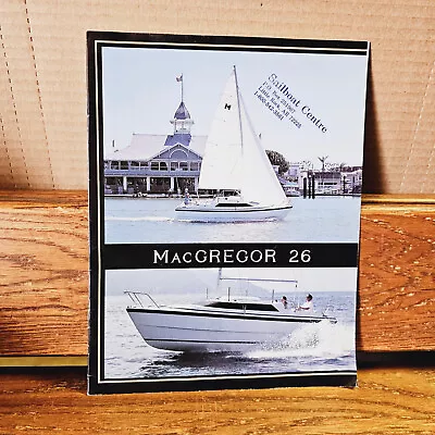 Macgregor 26  CATALOG PAMPHLET PROMO BROCHURE Mac Gregor Boat Boating Sailboat • $8.50