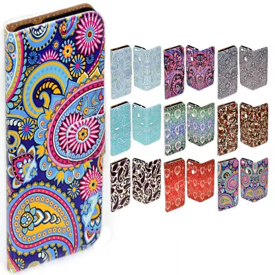 For Samsung Galaxy Series Paisley Pattern Print Wallet Mobile Phone Case Cover 1 • $13.98