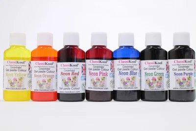 £4.99 • Buy Classikool 30ml Neon Gel Food Colouring Sugarpaste Icing Dye: Any 1, 3, 5 Or 7