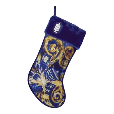 Doctor Who TARDIS Starry Night Stocking Christmas • $29.95