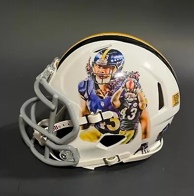 TROY POLAMALU - PITTSBURGH STEELERS Art Riddell NFL Speed Mini Football Helmet • $59.95
