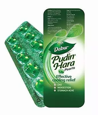 DABUR Pudin Hara Pearls I Effective Relief From Gas Indigestion • $10.99