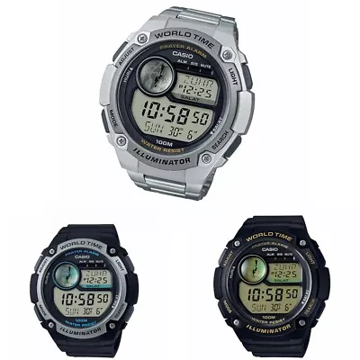 Casio CPA-100D Men's Resin/Steel Multi Time Digital CASIO ISLAMIC PRAYER Watch  • $149