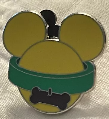 Disney Pin PLUTO WITH BONE COLLAR MICKEY HEAD • $3.98