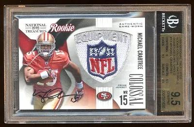 Bgs 9.5 Michael Crabtree 2012 National Treasures Autograph 1/1 Rpa Rc Gw Shield • $2499.99