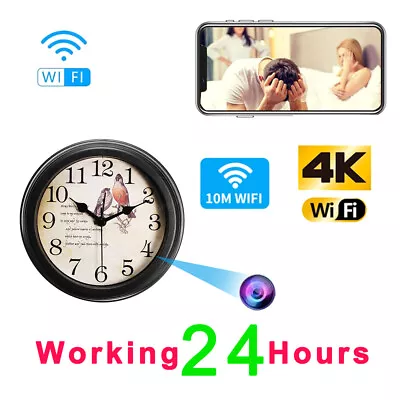 Full HD 1080P WIFI IP Wall Clock Security Camera DVR Motion Detection Nanny Cam • $65.99