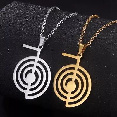 $5.93 • Buy Reiki Cho Ku Rei Necklace Healing Energy Yoga Power Pendant Sacred Geometry