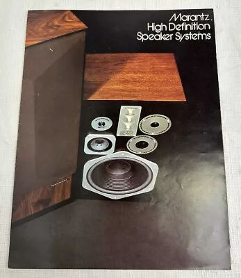 Vintage Marantz Speaker System Brochure Pamphlet HD 440 550 660 770 880 Speakers • $44.99
