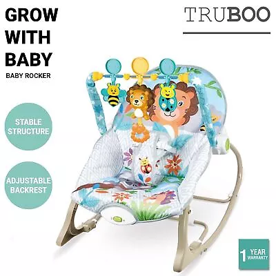 Truboo Baby Rocker Infant Swing Chair Toddler Newborn Music Toy Bouncer • $69.90