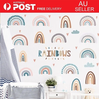 Self-adhesive Removable Wall Sticker&Decal | Rainbows | Kids&Nursery Room • $12.95