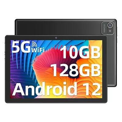 10.1  WIFI Tablet Android 12 Tablets Pad 32G 64GB 256GB HD Dual Camera Quad-Core • $52.99