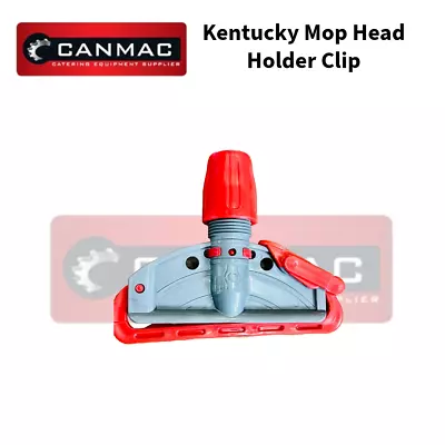 COMMERCIAL Kentucky Mop Head Holder Clip For Handle Bracket Replacement Plastic • £4.95