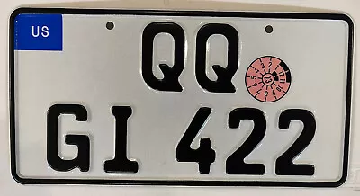 2019 USA FORCES GERMANY License Plate QQ GI 422 Cold War Army Military Navy USAF • $59.99