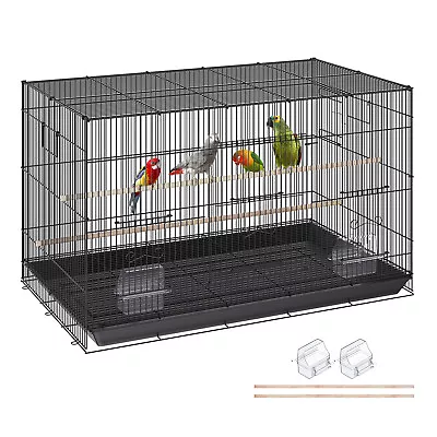 VEVOR 30 Inch Bird Cage Metal Large Parakeet Cages For Cockatiels Small Parrot • $55.99